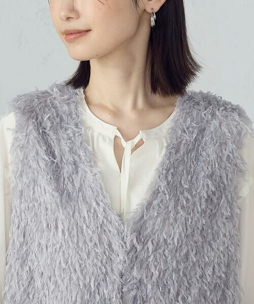 COMME CA ISM / コムサイズム ベスト | フリンジジレ | 詳細8