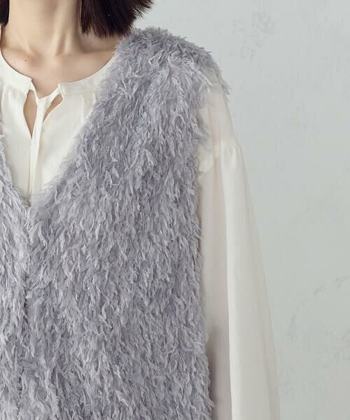 COMME CA ISM / コムサイズム ベスト | フリンジジレ | 詳細9
