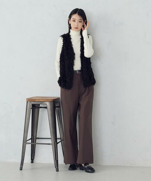 COMME CA ISM / コムサイズム ベスト | フリンジジレ | 詳細12