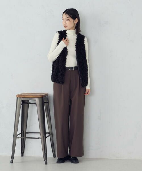 COMME CA ISM / コムサイズム ベスト | フリンジジレ | 詳細13