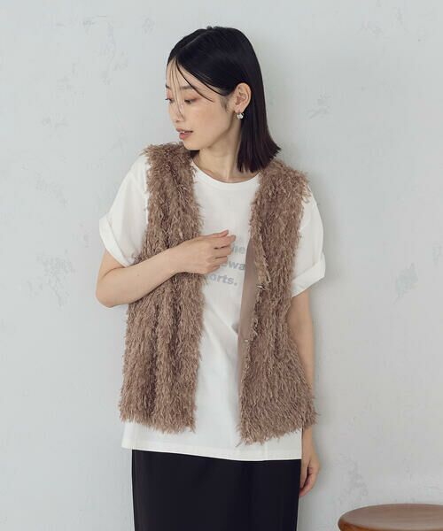 COMME CA ISM / コムサイズム ベスト | フリンジジレ | 詳細19