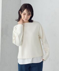 COMME CA ISM / コムサイズム カットソー | 【セットアイテム】ボトルネックカットソー＋タンクトップ