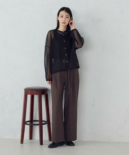 COMME CA ISM / コムサイズム シャツ・ブラウス | 【オンライン・店舗限定】シアーシャツ＋タンクトップ | 詳細2