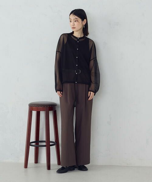 COMME CA ISM / コムサイズム シャツ・ブラウス | 【オンライン・店舗限定】シアーシャツ＋タンクトップ | 詳細3