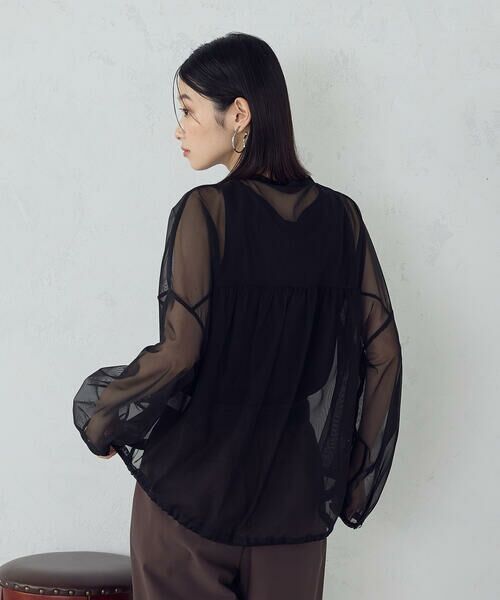 COMME CA ISM / コムサイズム シャツ・ブラウス | 【オンライン・店舗限定】シアーシャツ＋タンクトップ | 詳細5