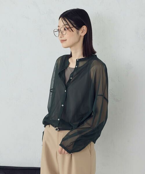 COMME CA ISM / コムサイズム シャツ・ブラウス | 【オンライン・店舗限定】シアーシャツ＋タンクトップ | 詳細14