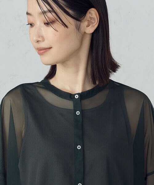 COMME CA ISM / コムサイズム シャツ・ブラウス | 【オンライン・店舗限定】シアーシャツ＋タンクトップ | 詳細18