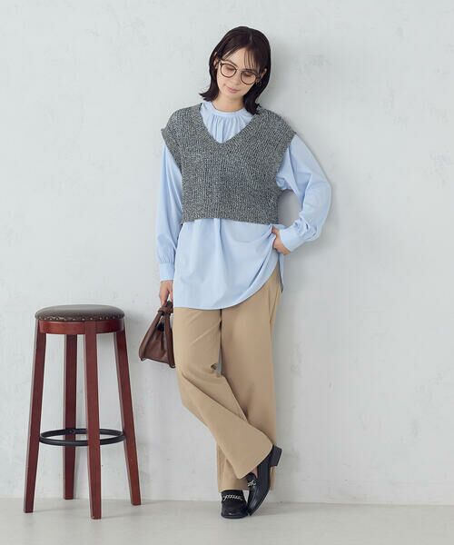 COMME CA ISM / コムサイズム ベスト | 【セットアイテム】ベスト＋ブラウス | 詳細8
