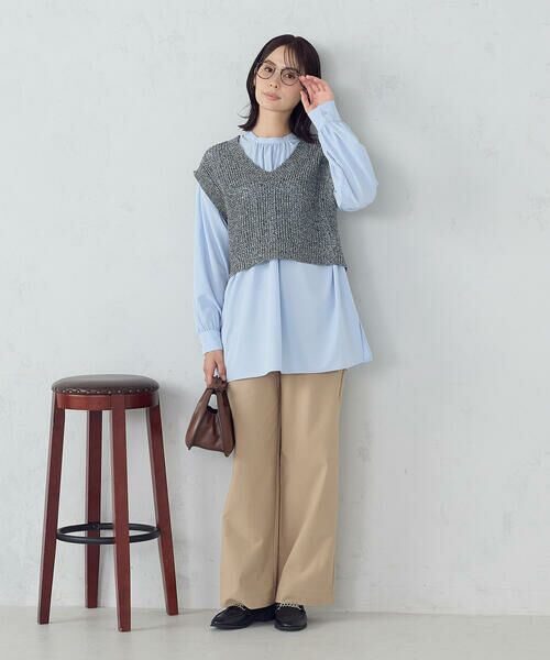 COMME CA ISM / コムサイズム ベスト | 【セットアイテム】ベスト＋ブラウス | 詳細9