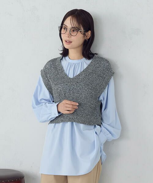 COMME CA ISM / コムサイズム ベスト | 【セットアイテム】ベスト＋ブラウス | 詳細10