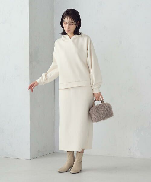 COMME CA ISM / コムサイズム ロング・マキシ丈スカート | 【新色追加】ダンボールニット ナロースカート / セットアップ対応 | 詳細3