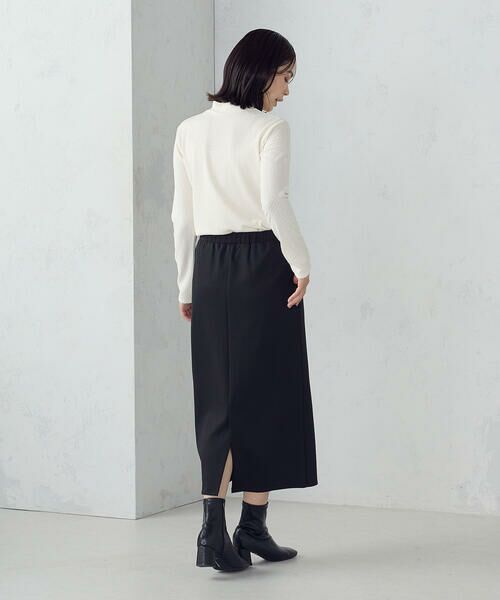 COMME CA ISM / コムサイズム ロング・マキシ丈スカート | 【新色追加】ダンボールニット ナロースカート / セットアップ対応 | 詳細7
