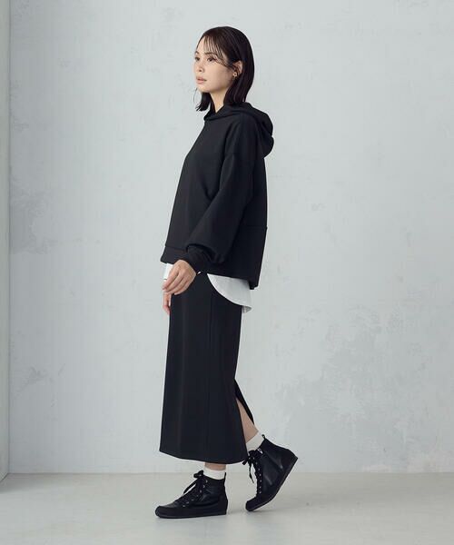 COMME CA ISM / コムサイズム ロング・マキシ丈スカート | 【新色追加】ダンボールニット ナロースカート / セットアップ対応 | 詳細9