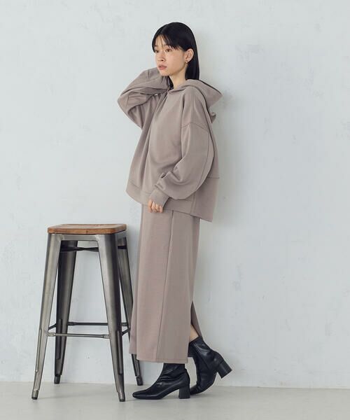 COMME CA ISM / コムサイズム ロング・マキシ丈スカート | 【新色追加】ダンボールニット ナロースカート / セットアップ対応 | 詳細16