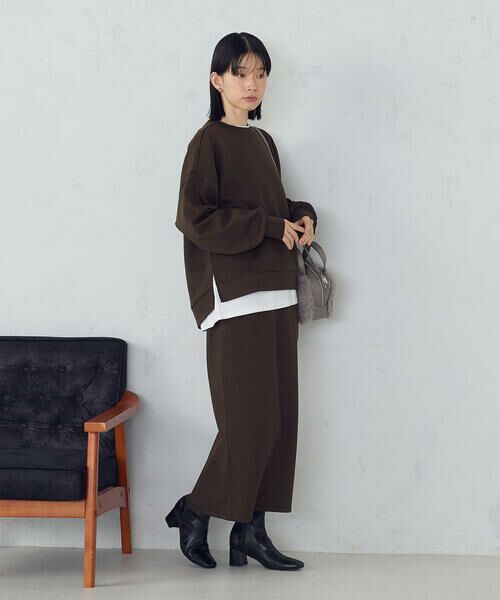 COMME CA ISM / コムサイズム ロング・マキシ丈スカート | 【新色追加】ダンボールニット ナロースカート / セットアップ対応 | 詳細21