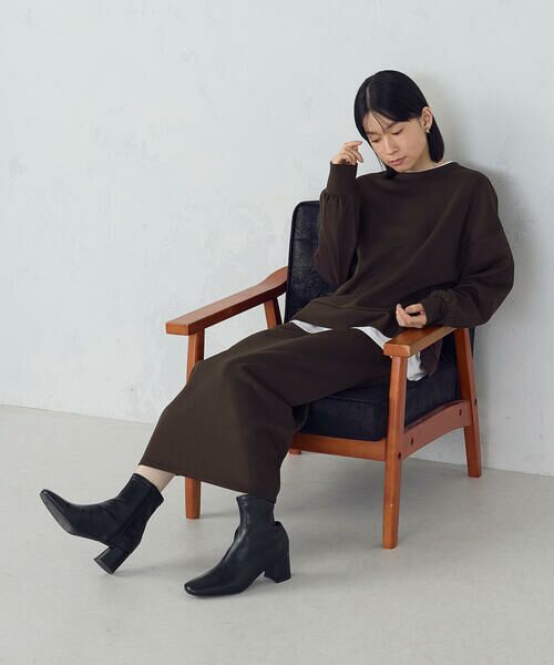 COMME CA ISM / コムサイズム ロング・マキシ丈スカート | 【新色追加】ダンボールニット ナロースカート / セットアップ対応 | 詳細25