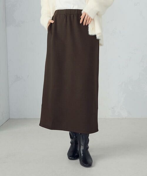 COMME CA ISM / コムサイズム ロング・マキシ丈スカート | 【新色追加】ダンボールニット ナロースカート / セットアップ対応 | 詳細26