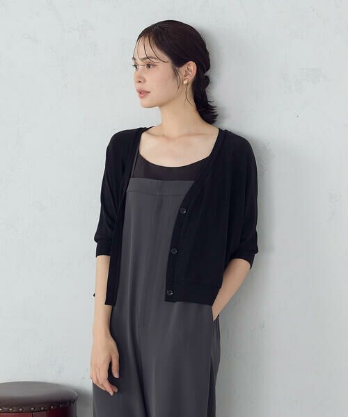 COMME CA ISM / コムサイズム カーディガン・ボレロ | クロップド ラメ ドルマンシルエット カーディガン | 詳細7