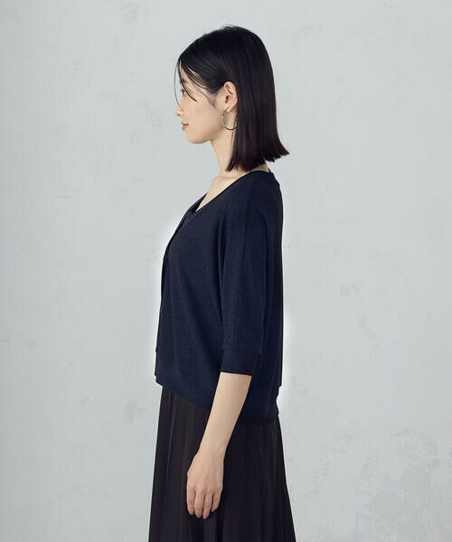 COMME CA ISM / コムサイズム カーディガン・ボレロ | クロップド ラメ ドルマンシルエット カーディガン | 詳細15