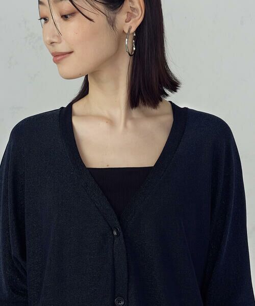 COMME CA ISM / コムサイズム カーディガン・ボレロ | クロップド ラメ ドルマンシルエット カーディガン | 詳細17