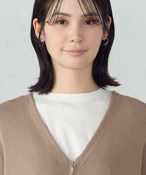 COMME CA ISM / コムサイズム カーディガン・ボレロ | バイカラー ポンチョカーディガン | 詳細16