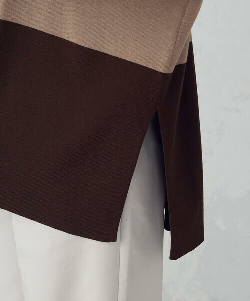 COMME CA ISM / コムサイズム カーディガン・ボレロ | バイカラー ポンチョカーディガン | 詳細18