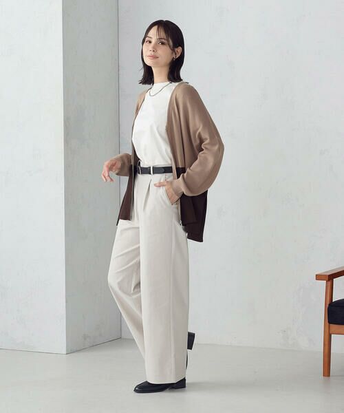 COMME CA ISM / コムサイズム カーディガン・ボレロ | バイカラー ポンチョカーディガン | 詳細11