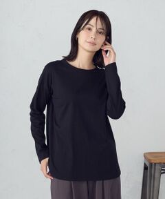 COMME CA ISM / コムサイズム カットソー | 裾スリット ロングＴシャツ