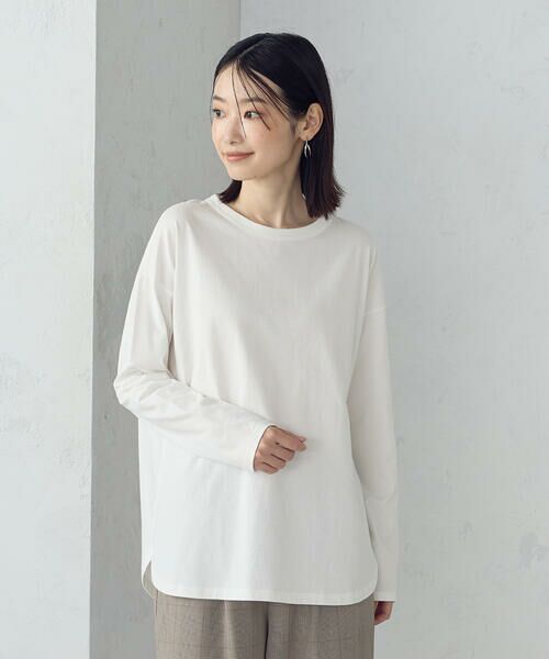 COMME CA ISM / コムサイズム カットソー | 裾スリット ロングＴシャツ | 詳細1