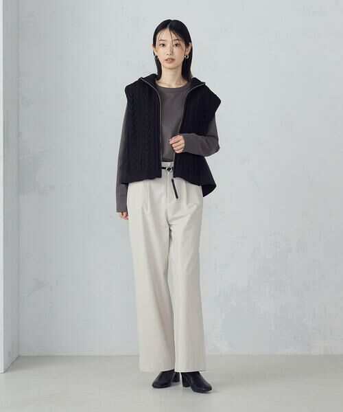 COMME CA ISM / コムサイズム カットソー | 裾スリット ロングＴシャツ | 詳細18