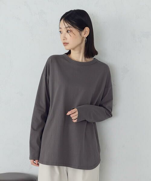 COMME CA ISM / コムサイズム カットソー | 裾スリット ロングＴシャツ | 詳細20