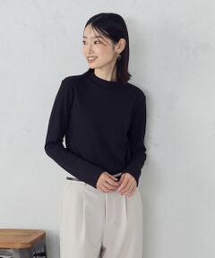 COMME CA ISM / コムサイズム カットソー | プチハイネック ロングＴシャツ