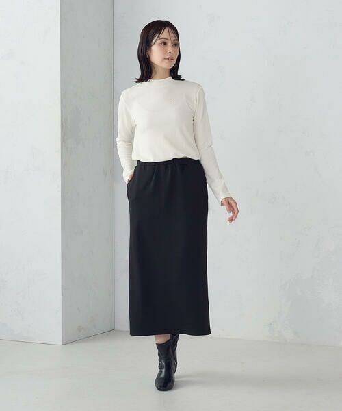 COMME CA ISM / コムサイズム カットソー | プチハイネック ロングTシャツ | 詳細1