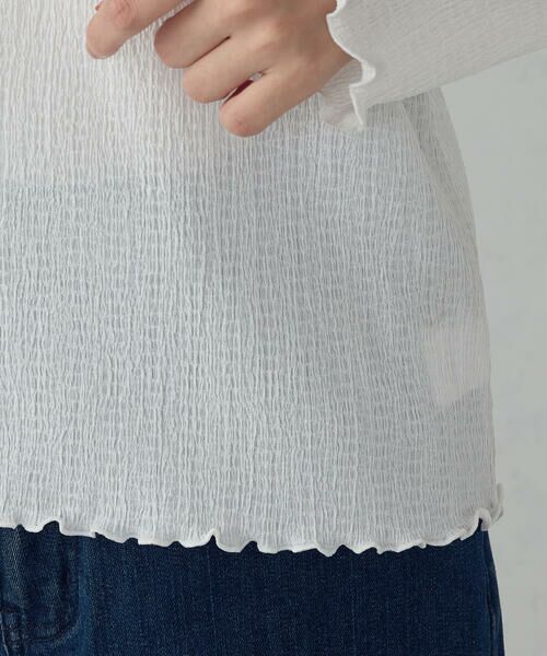 COMME CA ISM / コムサイズム カットソー | シャーリング カットソー | 詳細10