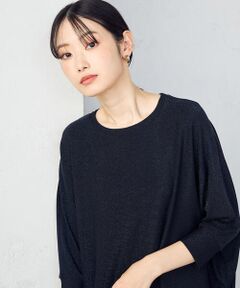 COMME CA ISM / コムサイズム カットソー | ラメドルマン コクーンシルエットカットソー