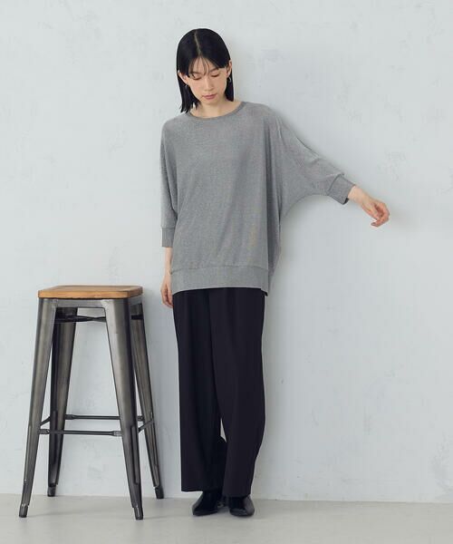 COMME CA ISM / コムサイズム カットソー | ラメドルマン コクーンシルエットカットソー | 詳細2
