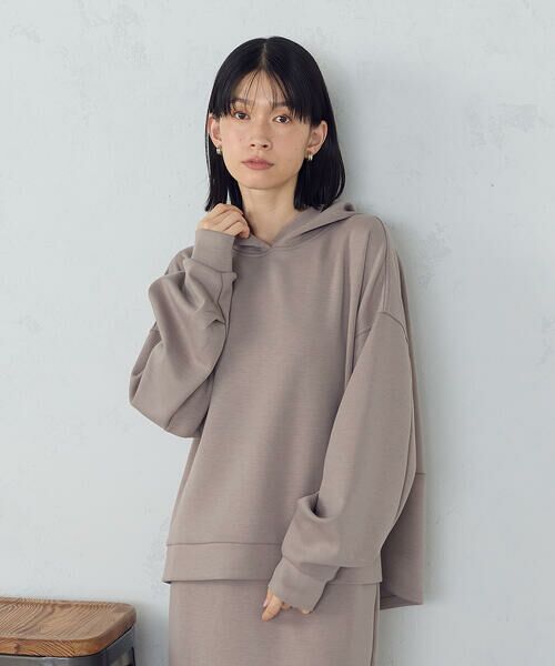 COMME CA ISM / コムサイズム パーカー | ダンボールニット パーカ / セットアップ対応(モカ)