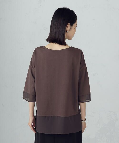 COMME CA ISM / コムサイズム カットソー | シアーコンビ カットソー | 詳細12