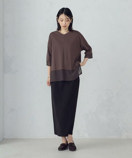 COMME CA ISM / コムサイズム カットソー | シアーコンビ カットソー | 詳細6