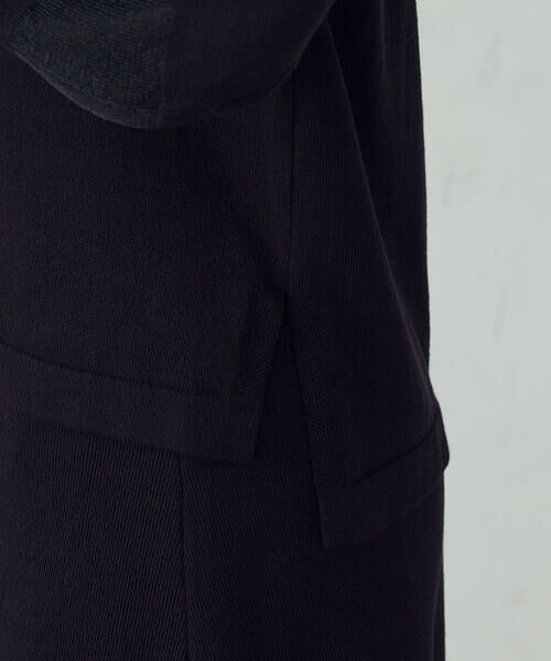 COMME CA ISM / コムサイズム ニット・セーター | シアー切り替え７分袖ニット / セットアップ対応 | 詳細10