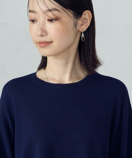 COMME CA ISM / コムサイズム ニット・セーター | シアー切り替え７分袖ニット / セットアップ対応 | 詳細17