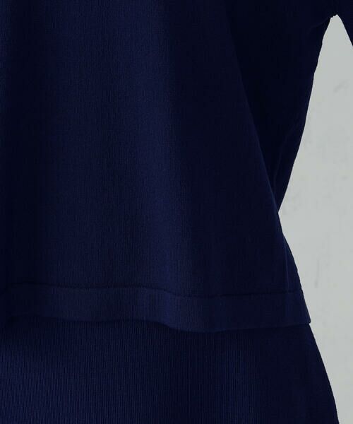 COMME CA ISM / コムサイズム ニット・セーター | シアー切り替え７分袖ニット / セットアップ対応 | 詳細19