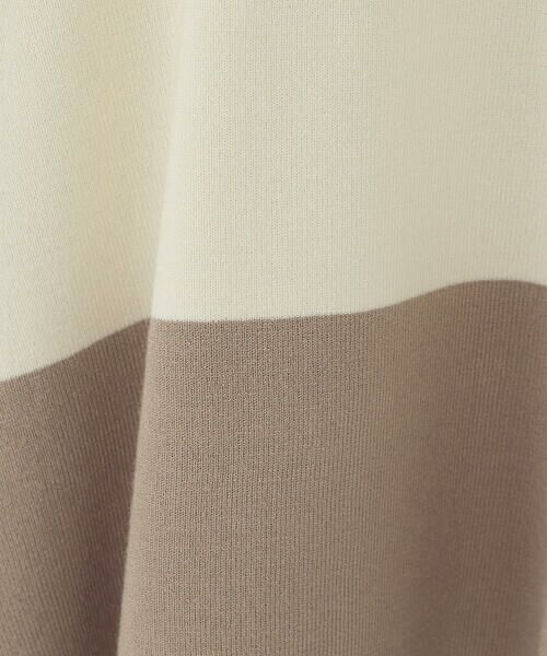 COMME CA ISM / コムサイズム ニット・セーター | バイカラー クルーネックポンチョニット | 詳細4