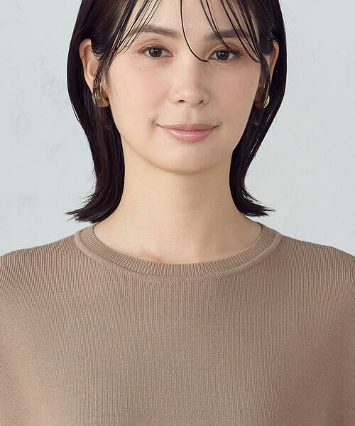 COMME CA ISM / コムサイズム ニット・セーター | バイカラー クルーネックポンチョニット | 詳細15