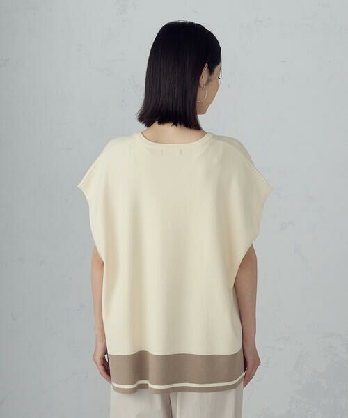 COMME CA ISM / コムサイズム ベスト | バイカラー オーバーサイズベスト | 詳細8