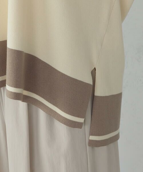 COMME CA ISM / コムサイズム ベスト | バイカラー オーバーサイズベスト | 詳細11