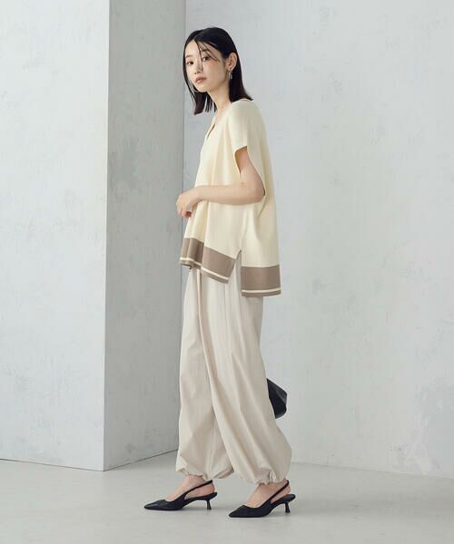 COMME CA ISM / コムサイズム ベスト | バイカラー オーバーサイズベスト | 詳細3