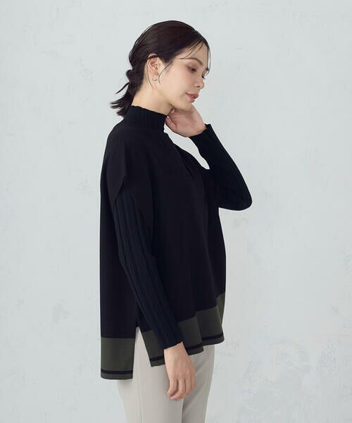 COMME CA ISM / コムサイズム ベスト | バイカラー オーバーサイズベスト | 詳細15