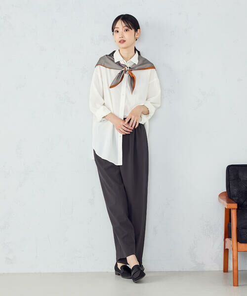 COMME CA ISM / コムサイズム マフラー・ショール・スヌード・ストール | 【リバーシブル】タッセル大判スカーフ | 詳細5