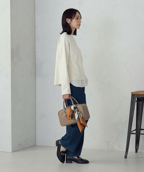 COMME CA ISM / コムサイズム マフラー・ショール・スヌード・ストール | 【リバーシブル】タッセル大判スカーフ | 詳細6